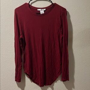 K. Jordan Women's Long Sleeve Red Top-EUC
